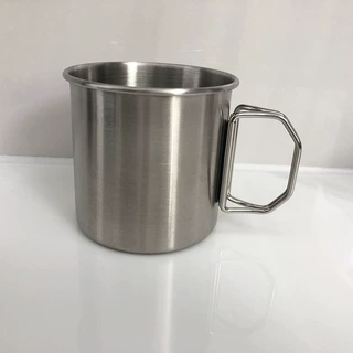 户外野营饮水杯便携式超轻不锈钢水杯露营野餐咖啡杯子马克杯