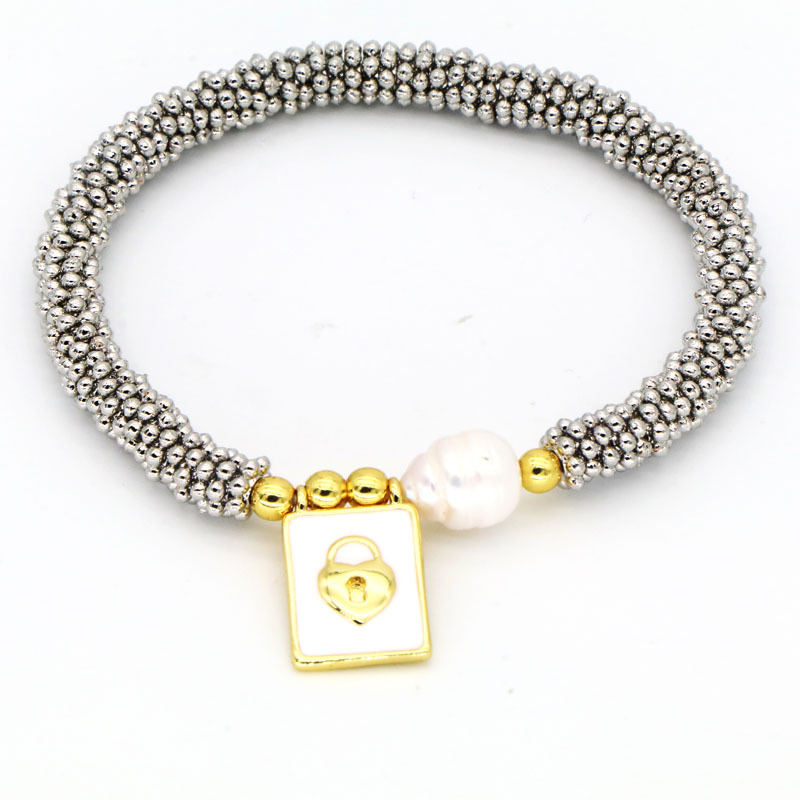 Holiday, Daily Occasion Copper Enamel Plating Virgin Mary Star Heart Shape Bracelets