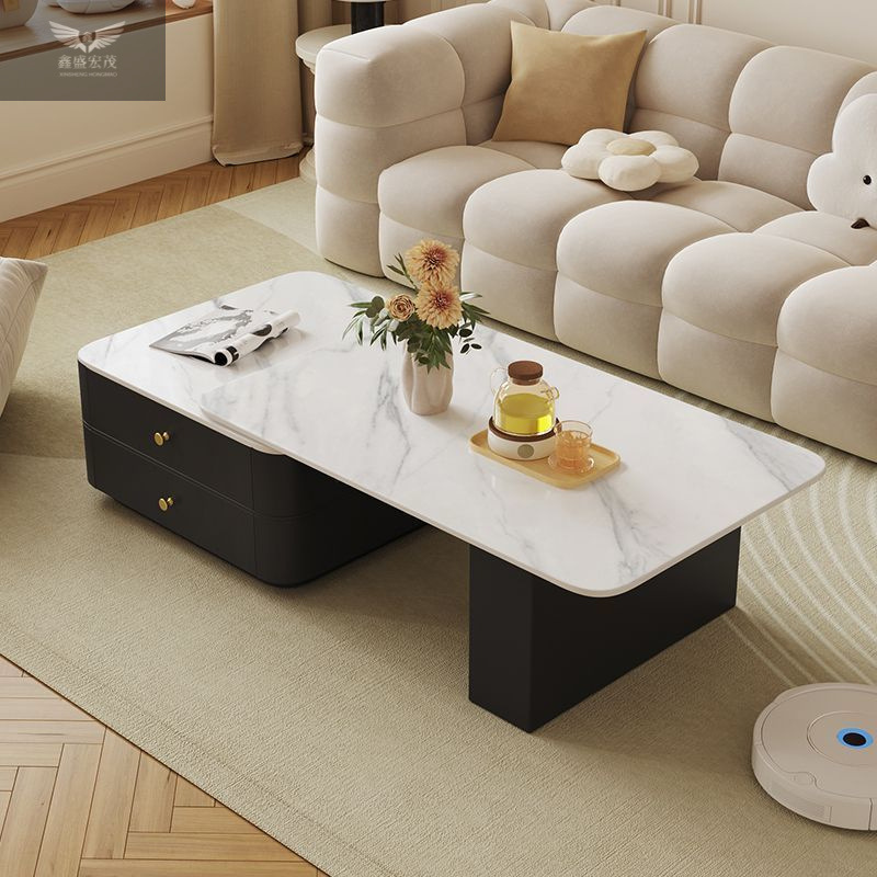 Luz de lujo alta mesa de té francesa de forma especial combinación de muebles pequeños hogares modernos dormitorios de madera sólida