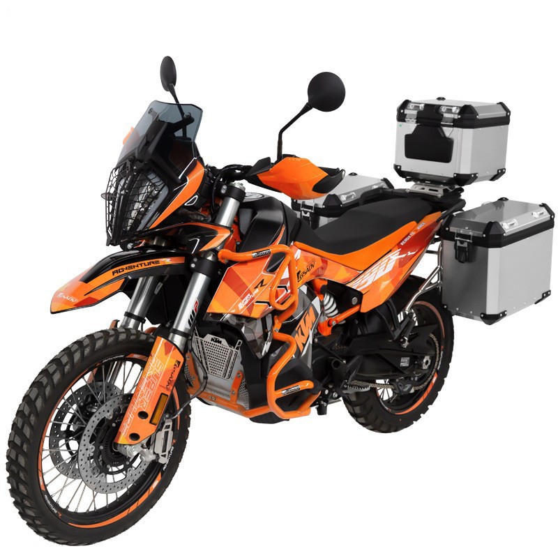 Adecuado para KTM790ADV/R/EVO caja lateral soporte motocicleta derecha ocultar Acero inoxidable liberación rápida engrosada caja lateral soporte