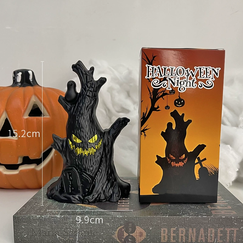 Layout, LED pumpkin lantern, electronic candle, atmospheric decorations, halloween