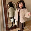 Children's jacket, winter quilted fleece sweater, western style