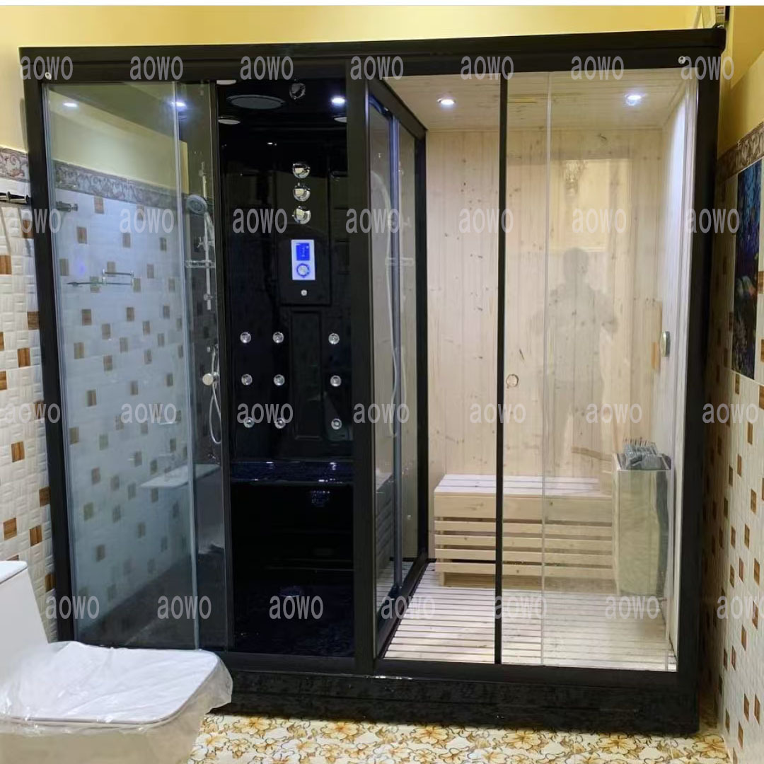 Fabricantes de suministro de casa casa de ducha integral sala de vapor seco sala de vapor húmeda separación seca y húmeda ducha de vapor integrada