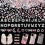 字母指甲美甲垃圾箱手机壳