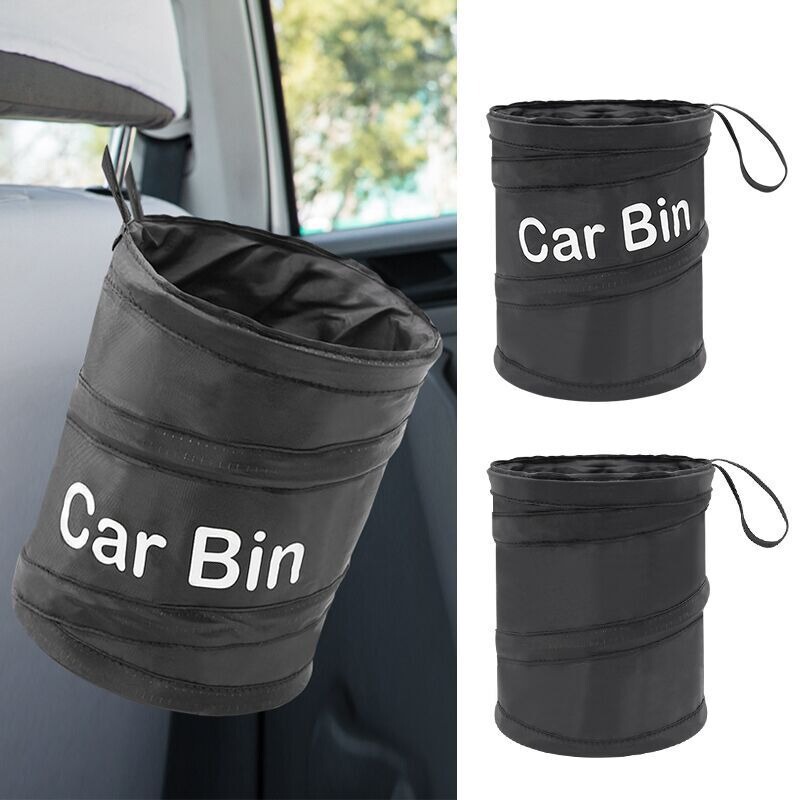Car Multi-function Trash Can Car Storage Barrel Spiral Barrel Folding Trash Can Car Garbage Storage Barrel