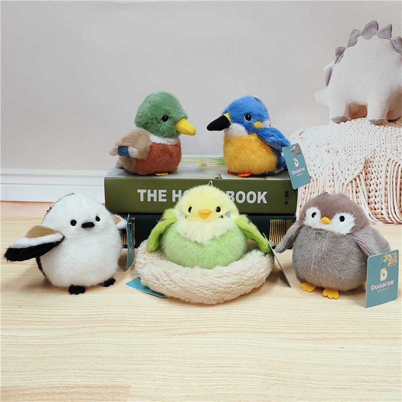Love Birds Animal Plush Toy Cute Bird Doll Parrot Mallard Duck Doll Pendant Children's Toy Love Birds Animal Plush Toy Cute Bird Doll Parrot Mallard Duck Doll Pendant Children's Toy