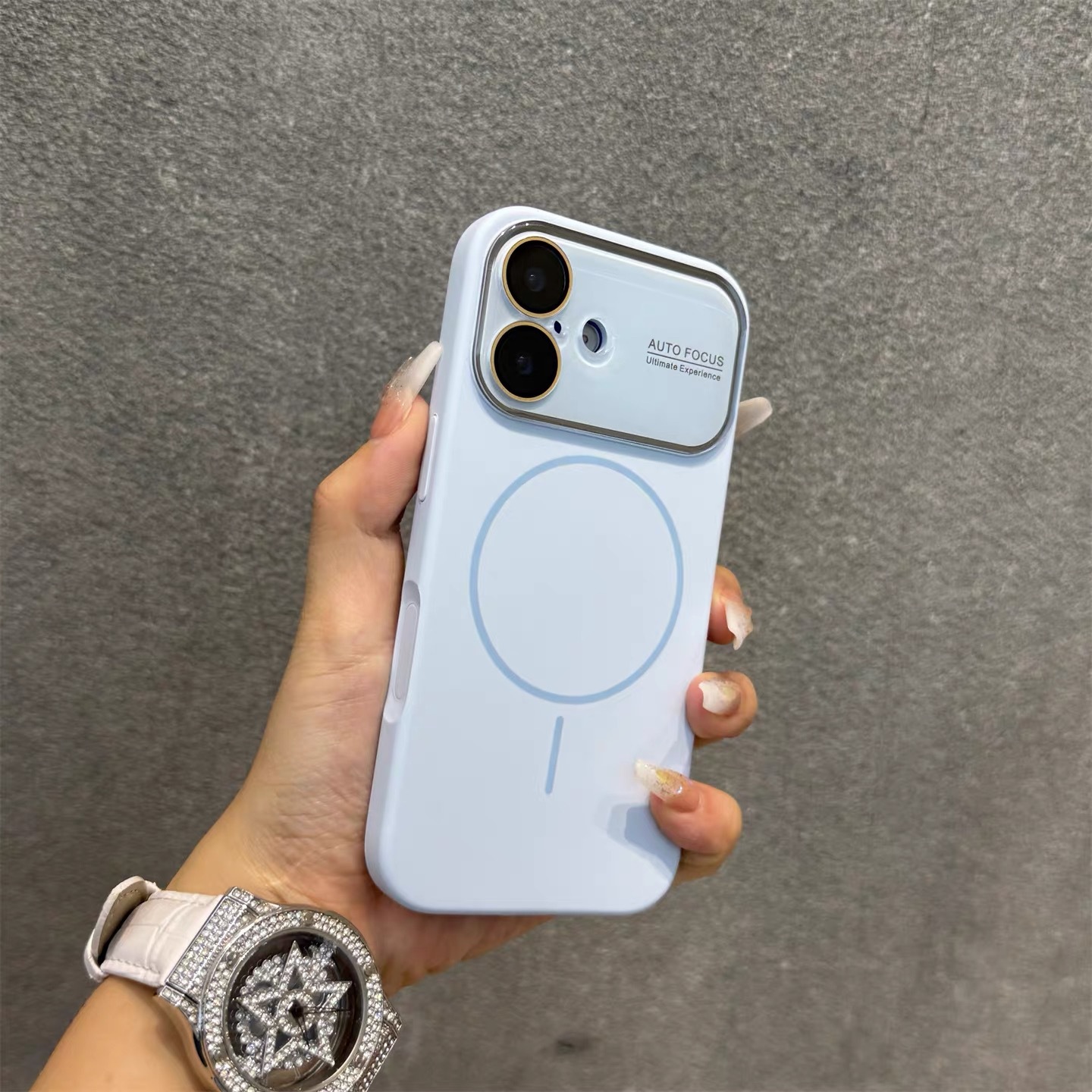 适用苹果16promax手机壳液态硅胶软壳大视窗苹果15细圈磁吸简约17