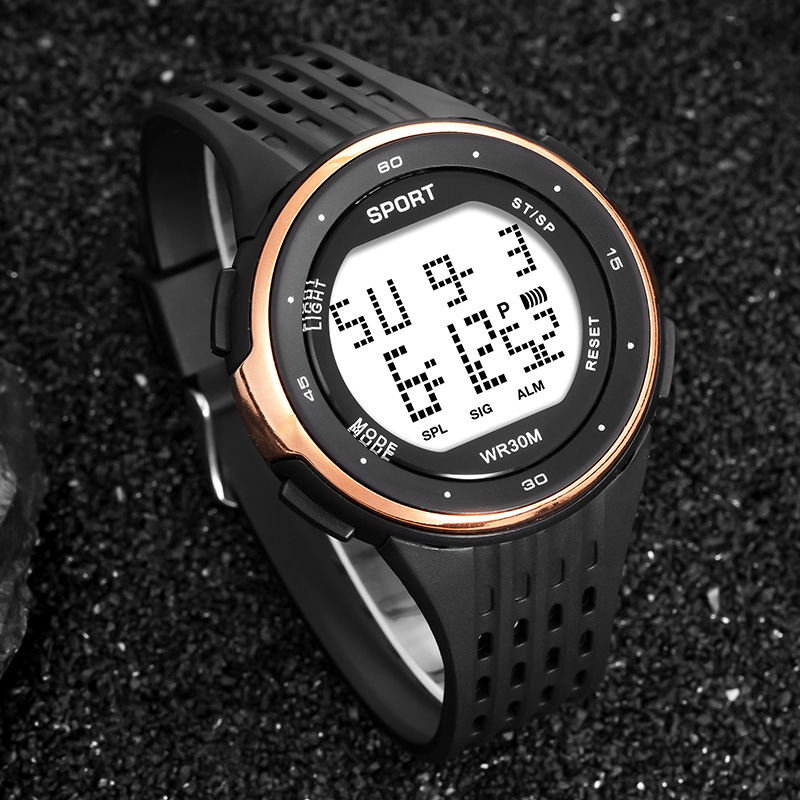 Reloj electrónico de sincronización de alarma deportiva multifuncional para hombres reloj electrónico masculino estudiante al aire libre montañismo reloj electrónico fábrica al por mayor