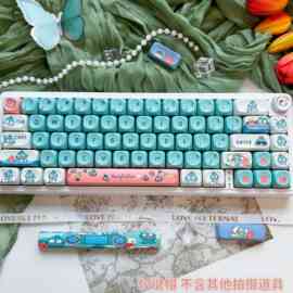 丑鱼moa键帽pbt热升华卡通diy大全套适配狼蛛迈从前行者键盘跨境