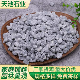 灰色砾石水洗石石枯山水造景透水地坪用小石头园林工程铺路砾石