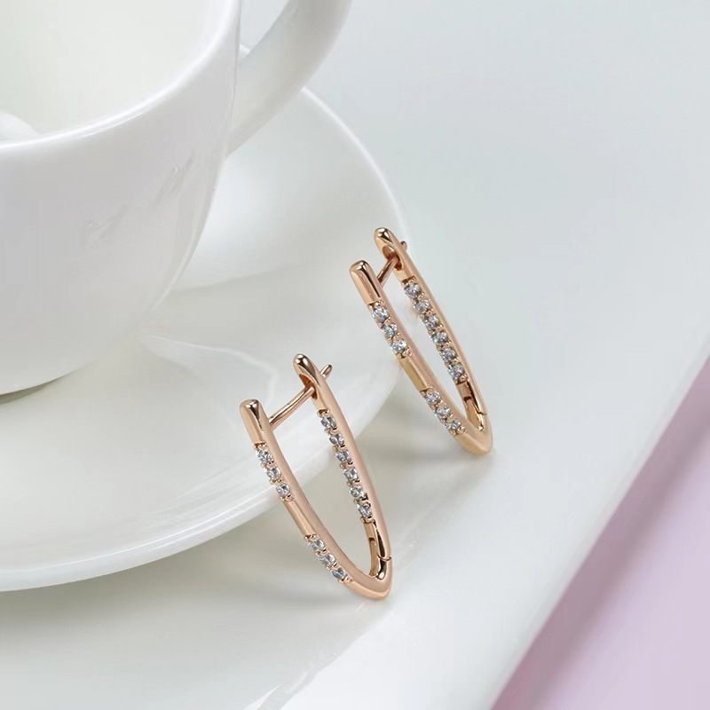 Close-up of the earrings
