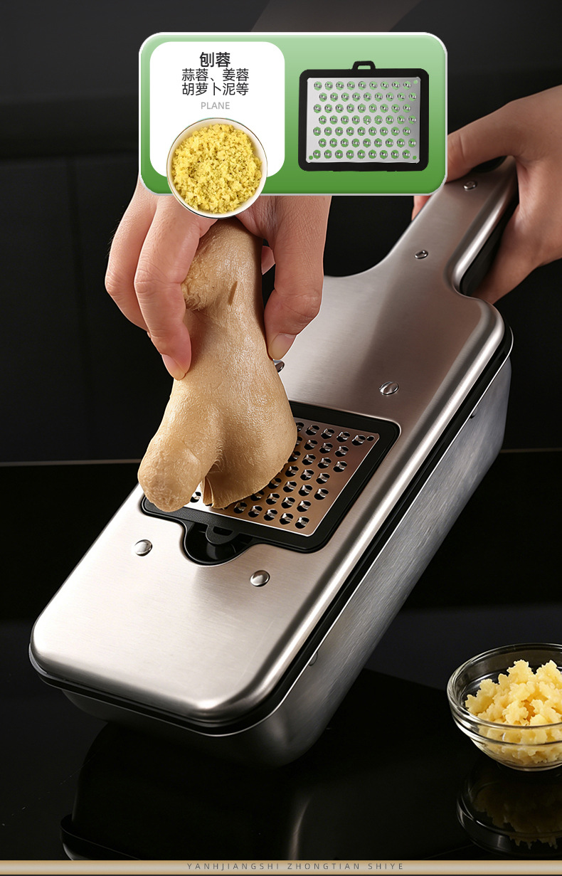 Stainless steel multifunctional vegetable cutter and potato grater