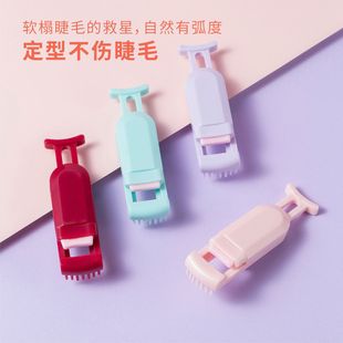 Mini Eyelash Curler, Long-Lasting Styling, Portable for Beginners, Replacement Rubber Pad Eyelash Artifact, Makeup Essential