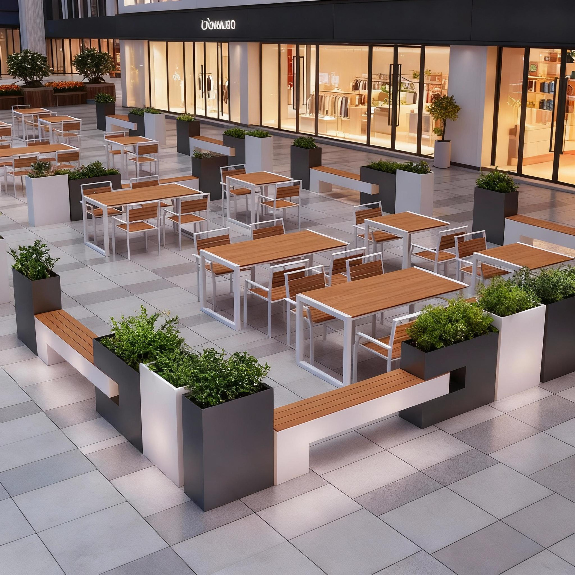 屋外ステンレス鋼フラワーボックスバルコニー植栽ボックス広場商業街長方形花壇鉄製完成品フラワーチャンネル