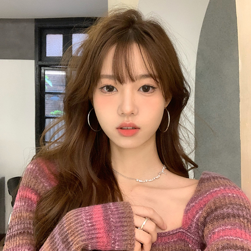 과장된 대형 원형 귀걸이, 독특한 디자인, 쿨한 스타일의 여성용 귀걸이, 2022년 신상