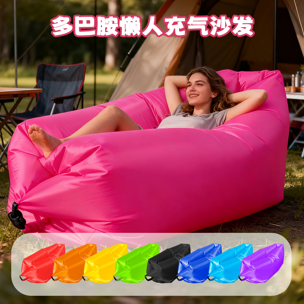 Cross-Border Air Sofa Single Recliner Portable Camping Lunch Break Music Festival Sofa Outdoor Lazy Inflatable Sofa