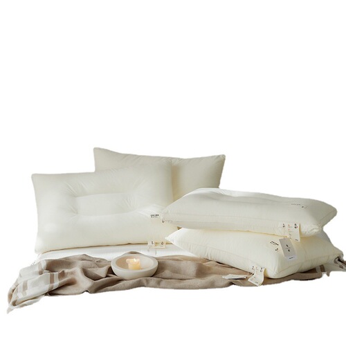 2024 New Class A Zhen Cotton Slow Rebound Cotton Pillow Fluffy Neck Guard Soft Sleeping Area Pure Cotton Pillow Core Wholesale
