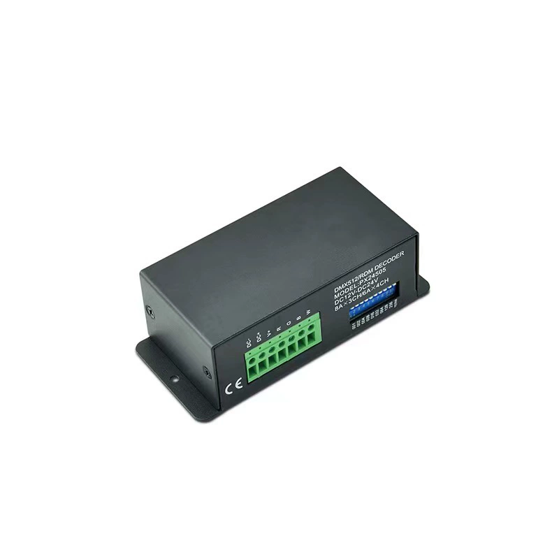 [DMX512/ROM恒压解码器模拟控制信号6A*4通道256等级PX24505无线RF]