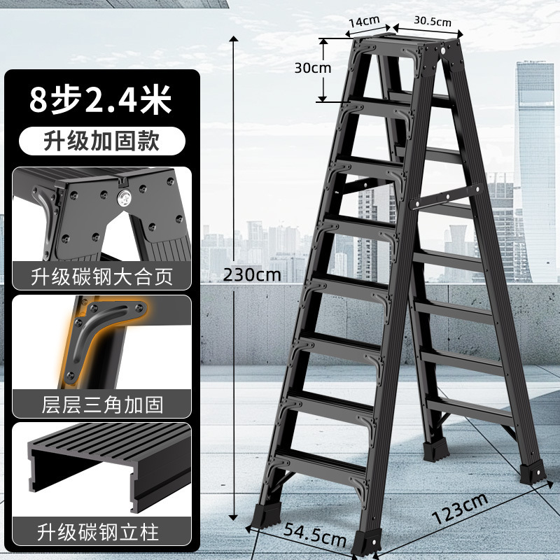 新築祝い家庭用折りたたみはしごヘリンボーンはしご赤いスチールはしご厚みのある滑り止めはしごエンジニアリングエスカレーターメーカー|undefined