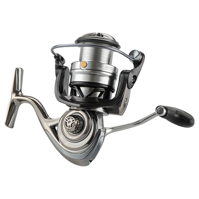 Todo metal anti-retorno de agua de mar rodamiento cerrado tipo tornillo en rueda giratoria rueda de línea de pesca caña de mar barco de pesca equipo de pesca