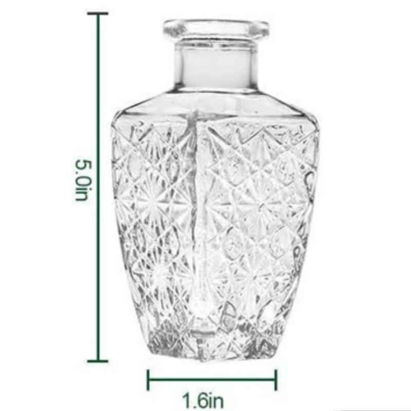 外国貿易卸売ライト高級ハイエンド小さな花瓶セットレトロレリーフフラワーアレンジメント装飾品透明ガラス花瓶|undefined