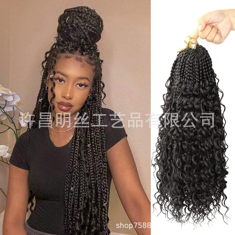 非洲热销三股飞子Box Braids braids crochet hair 三股辫钩针发|undefined