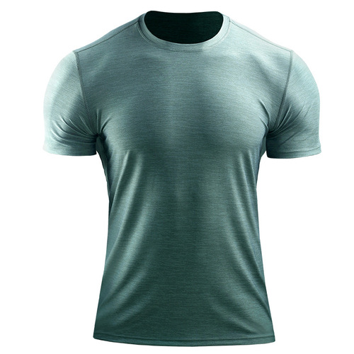 Casual Fitness Short Sleeve Men's Training Top Sweatshirt Exercise Loose Half Sleeve Running Quick Dry Breathable T-Shirt