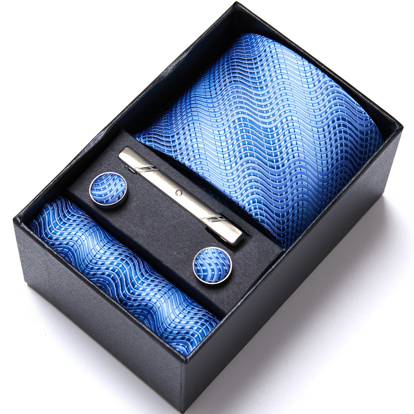 Fabricante en stock de los hombres corbata caja regalo traje ropa formal negocios boda trabajo grupo camisa accesorios verano nuevo