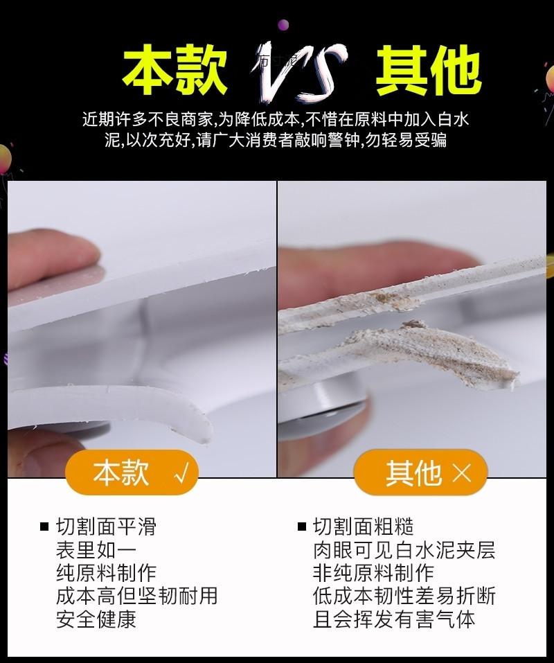 Universal thickened toilet seat cover accessories, slow-lowering cover, old-fashioned UVO square U-shaped household toilet seat factory undefined