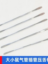 小鼠气管插管辅助压舌板大鼠开口器喉部撑开器不锈钢工具实验器材