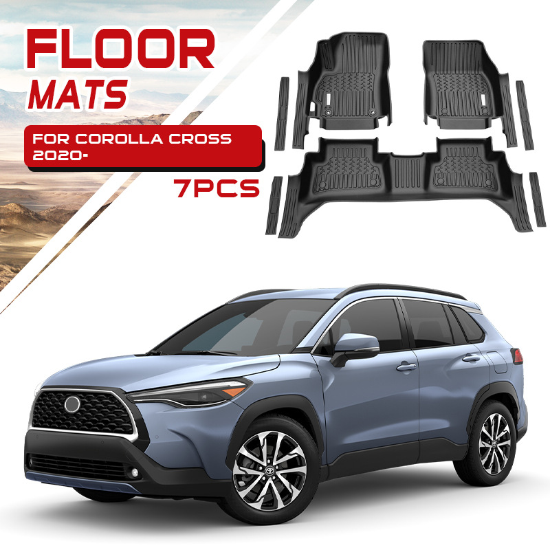TXR para almohadillas de pie afiladas Corolla Toyota Corolla Cross Tpe Floor Mats