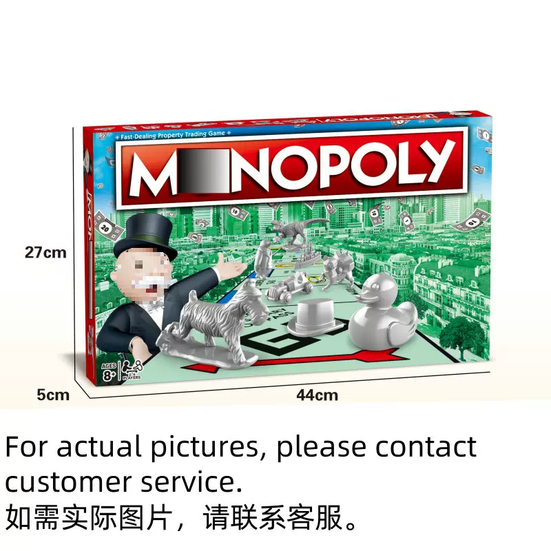 跨境英语 地产卡牌游戏 English card game 大富人 英语桌游牌
