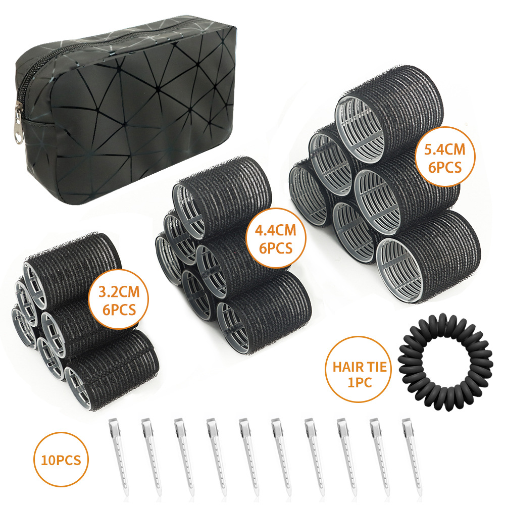 PU 미세 라인 화장품 가방 [헤어 링]]