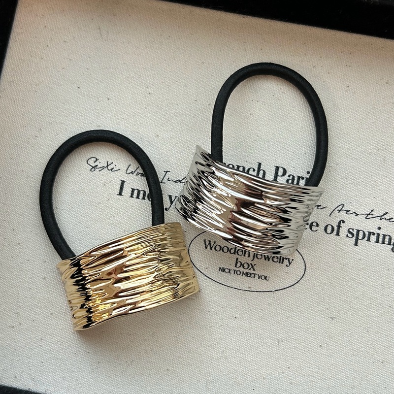 20g Weight Hair Tie Hair Accessories Type 1 Piece Quantity Holiday, Daily, Street Occasion Alloy Material Bow Knot Pattern Women's Gender French Style, IG Style Style Women's IG Style French Style Bow Knot Alloy Hair Tie 4