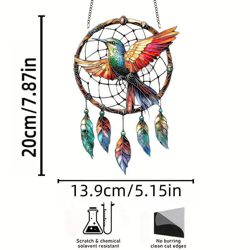 Colgante al por mayor acrílico atrapador de sueños transfronterizos serie colección impermeable acrílico resistente al arañazo decoración interior y exterior atmósfera