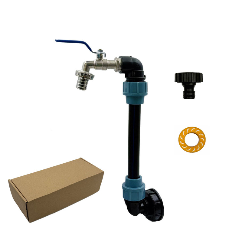 Cross-border exclusive for IBC Ton Barrel Joint suit Ton Barrel Elevated PE Pipe Elbow suit Water Distribution Nozzle