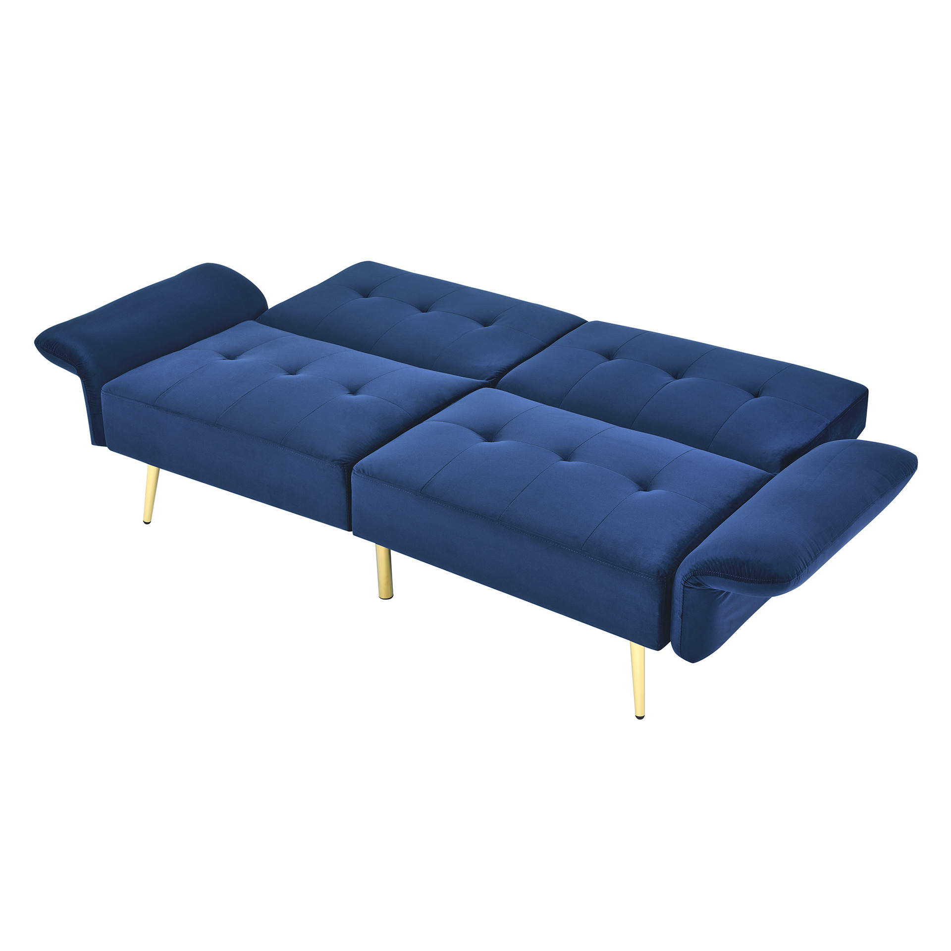 Sofá cama ajustable sofá cama plegable de tela de poliestireno moderno sofá cama cojín moderno sofá plegable - gris oscuro