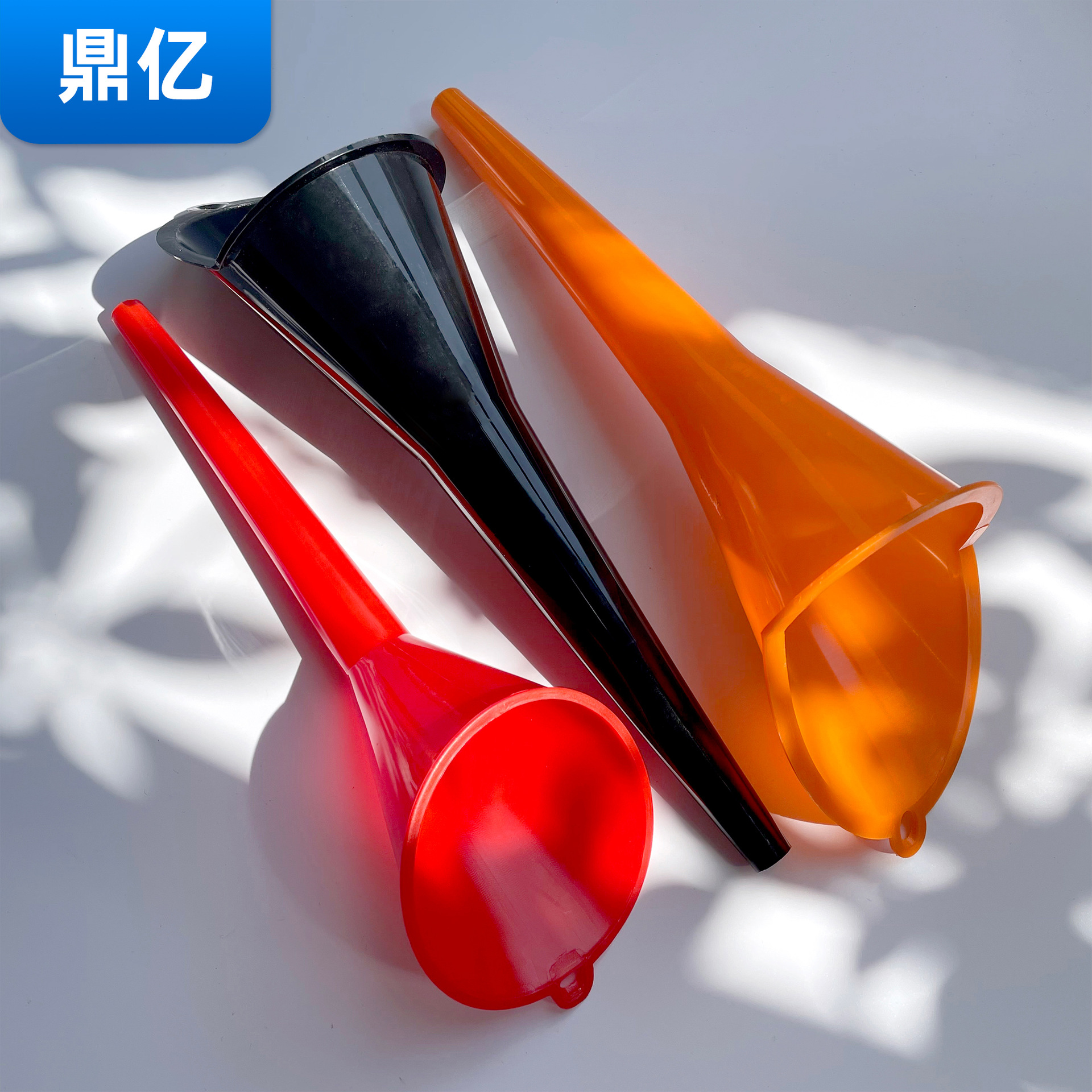 汽车摩托车加油漏斗 机油燃油加注自驾装备 免手扶小口径长嘴漏斗