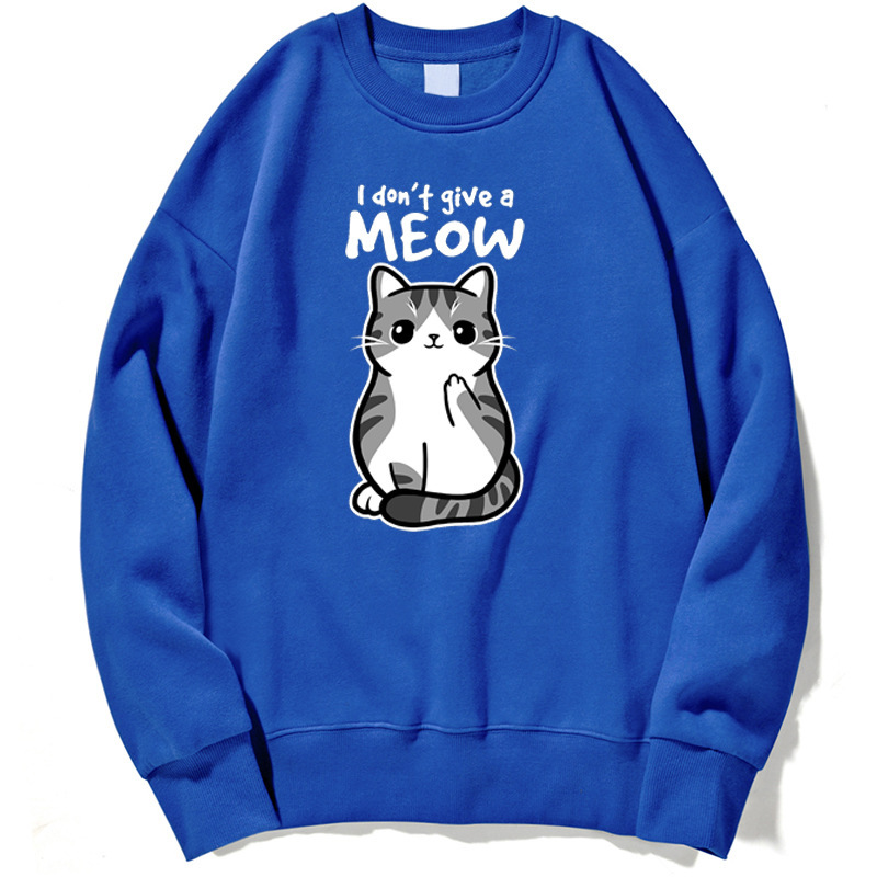 Cartoon Kitten Pattern Sweater European Size