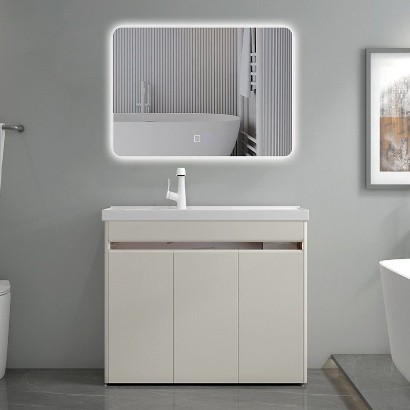 304 armario de lavandería de acero inoxidable con tabla de lavandería derecha lavabo de piso integrado lavabo balcón lavabo