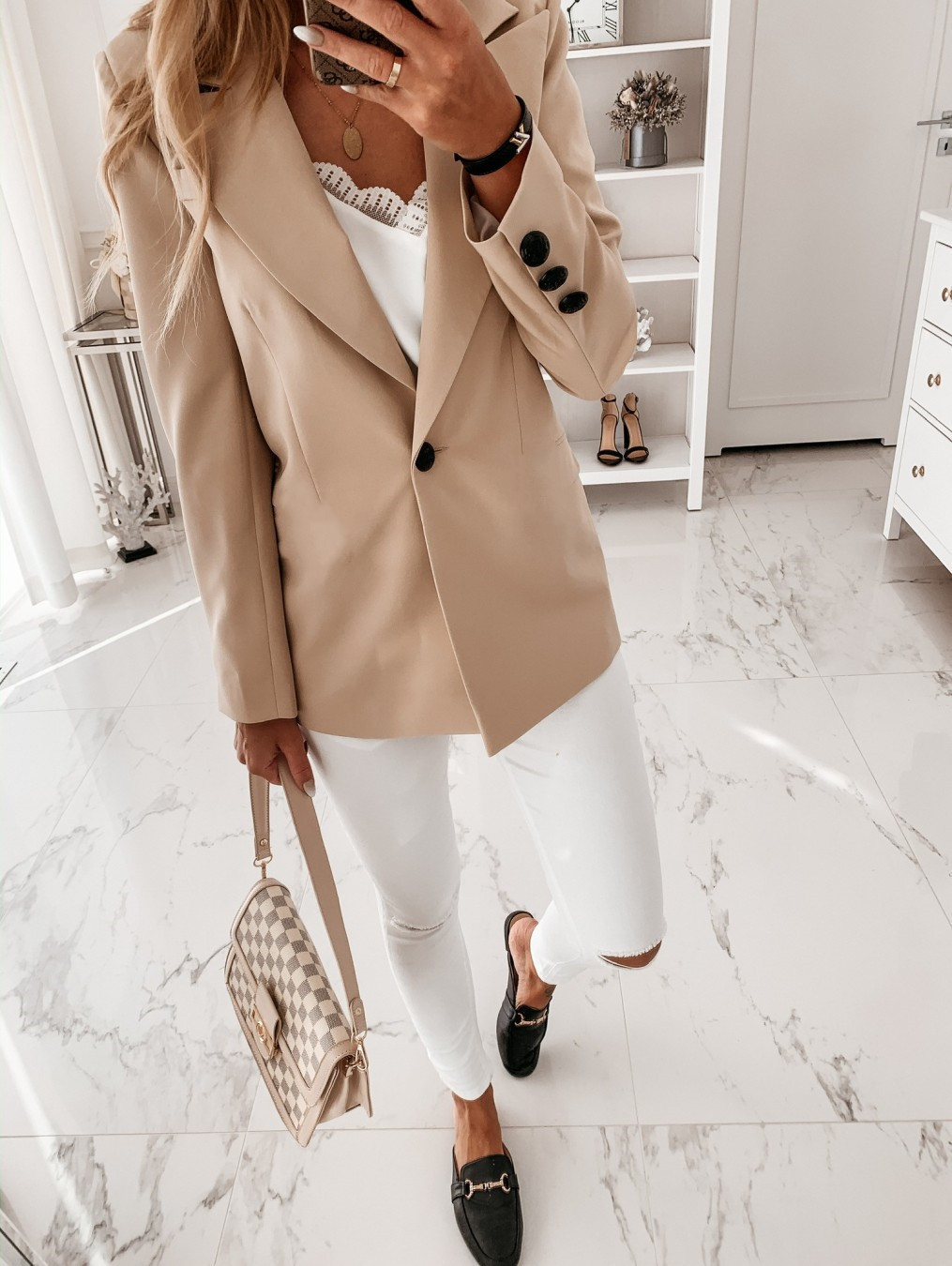 Women's Clothing Long sleeved Solid Color Button Suit Women's Jacket Cardigan_senzul.com