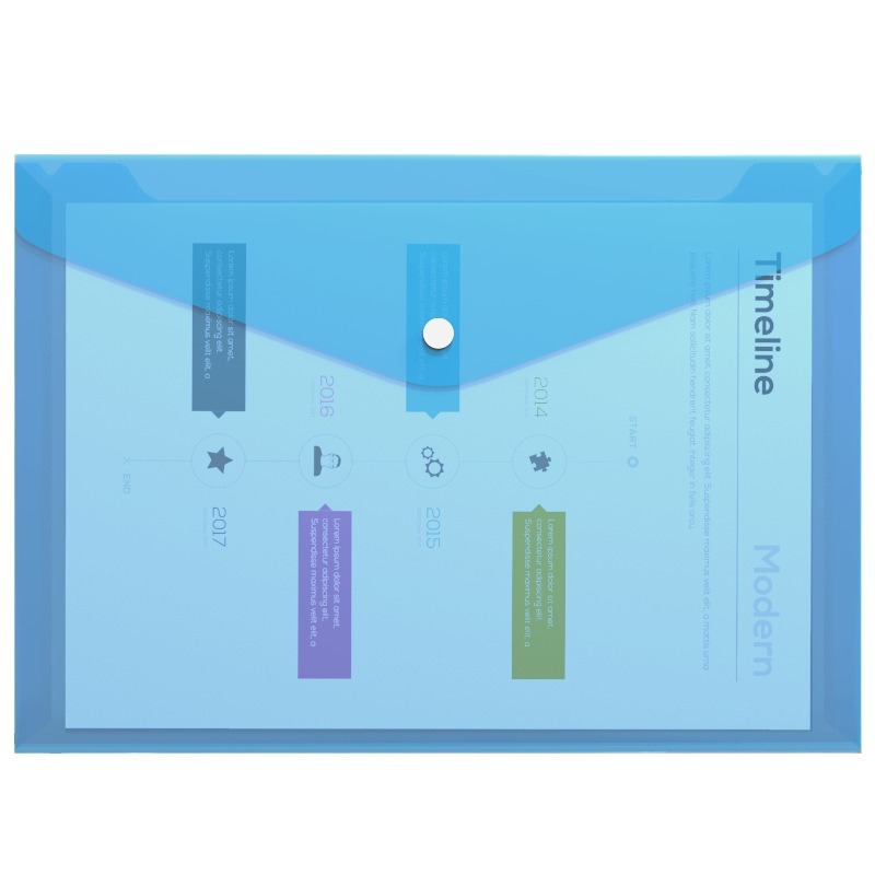 [10 paquetes] bolsas de archivos transparentes poderosas bolsas de archivos gruesas bolsas de archivos de botón a prueba de agua A4 almacenamiento 5505