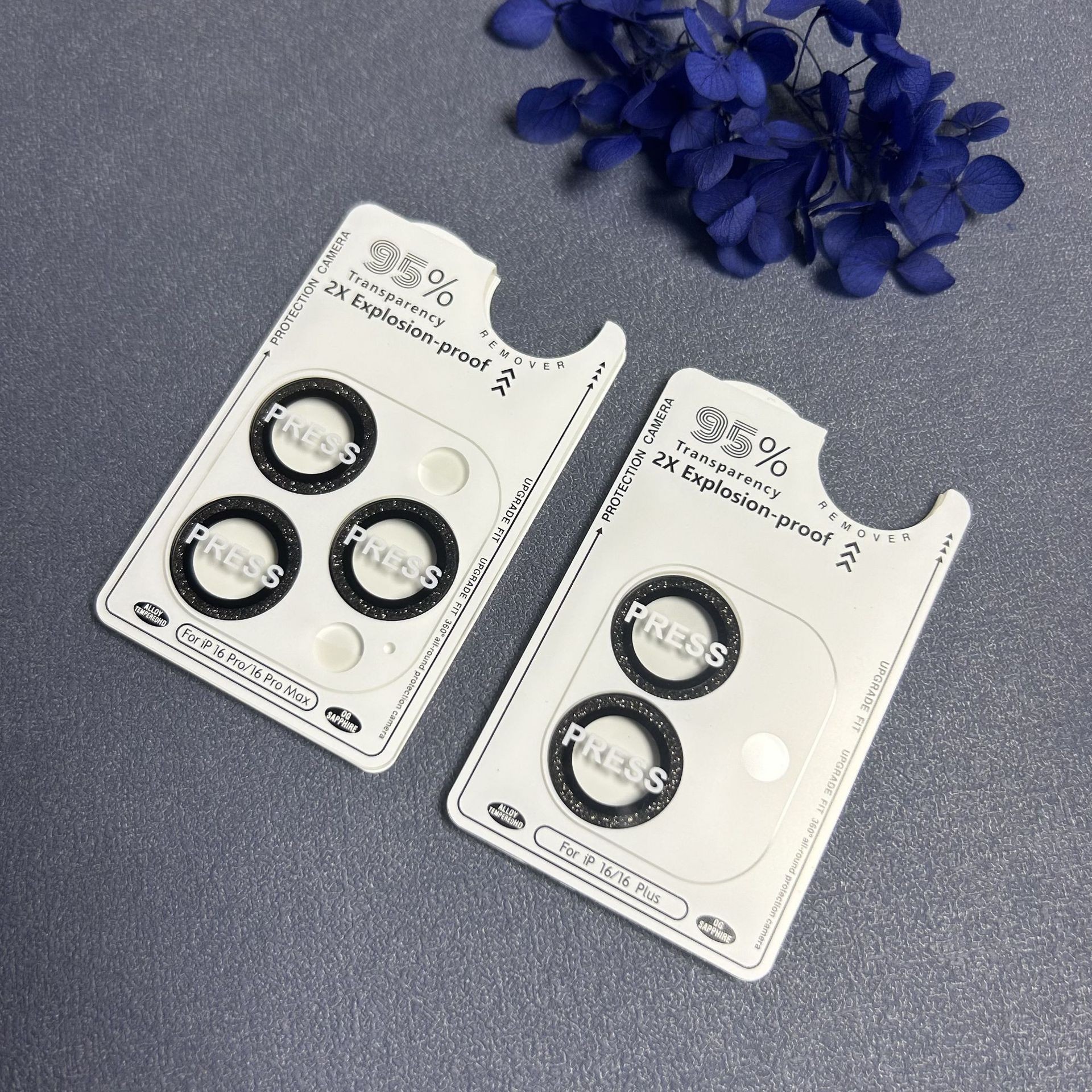 Aplicable a Apple 16promax Flash Powder Positioning Metal Lens Film Rear Camera Second Adhesive Hawk Eye Film Protector