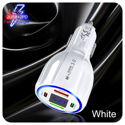 Mobil şarj cihazları | charging car charger PD30W - 359-2a2c-sx-white-bare-metal
