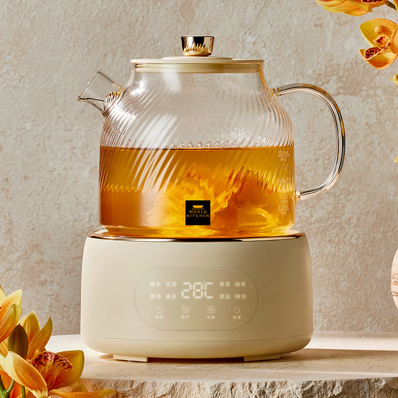 Corning Health Pot Full Glass Household Multi-function Small Office New Tea Maker Kettle Flower Tea Pot Stew