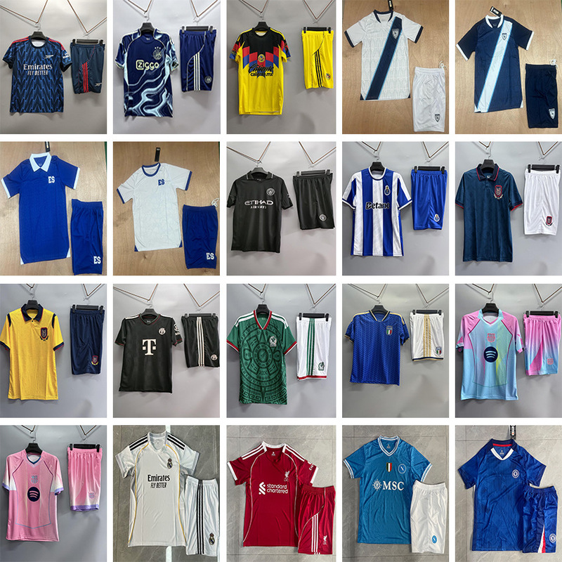 2526 Football Uniforms Barcelona Ac Real Madrid Atletico Madrid Manchester United Arsenal Chelsea Liverpool Home and Away Football Jerseys