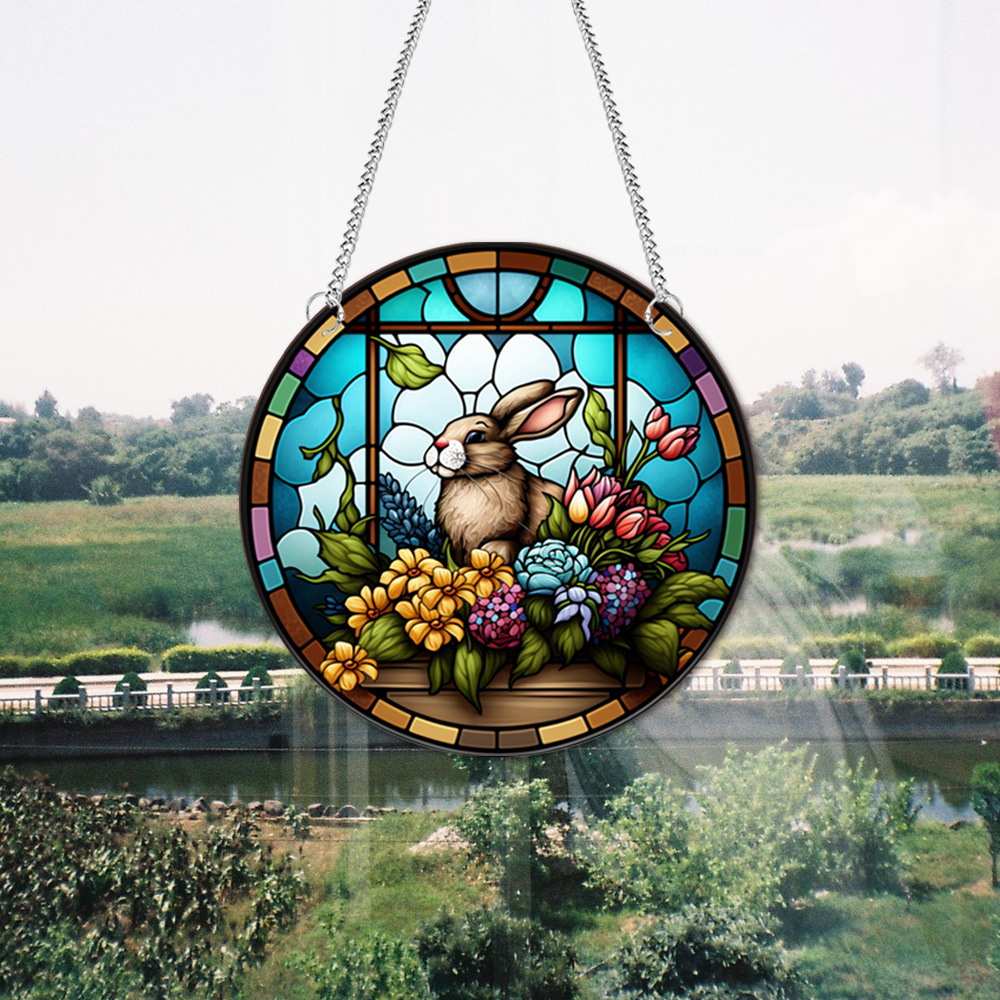 95g Weight pendant Home Textiles & Decor Type Acrylic Material Easter Festival Rabbit Pattern Casual, Elegant, Classical Style Easter Casual Elegant Classical Rabbit Arylic Party Supplies Decorations 20