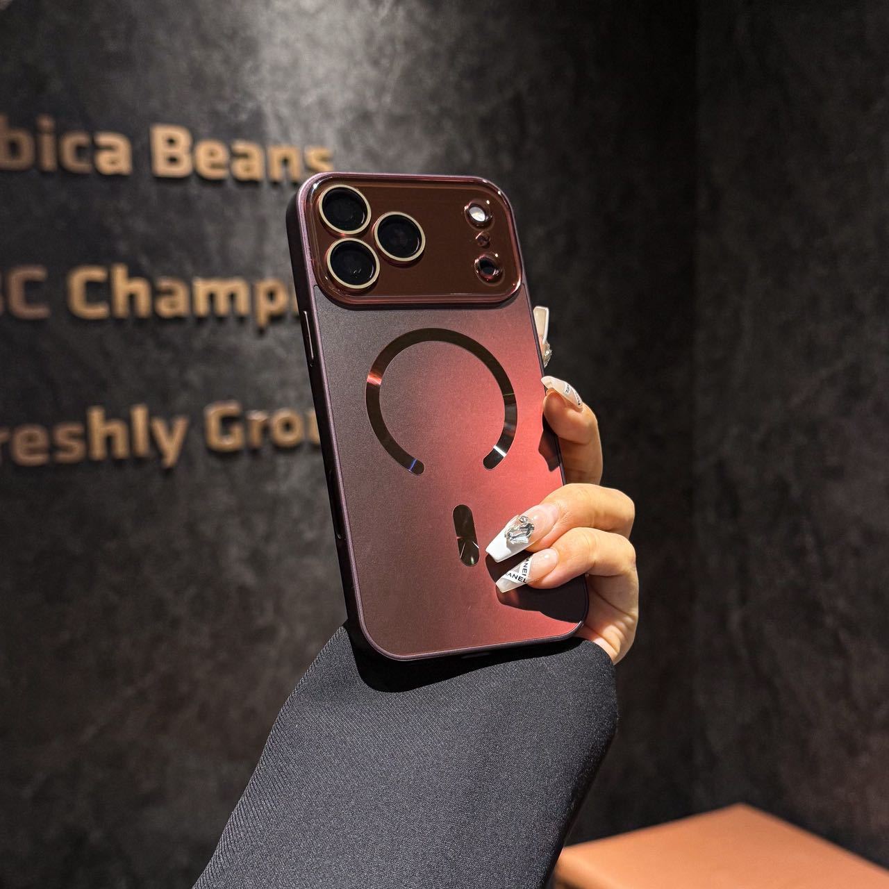 Flujo de luz gran ventana de segundo cambio 18 para Apple 17PRO caso de teléfono 16 iPhone 15magsafe succión nuevo