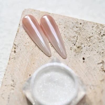 Ice Transparent Nude Color White, Dırnaq bəzəkləri