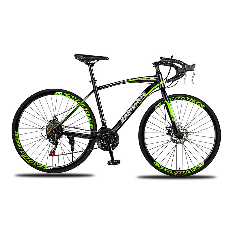 Fábrica al por mayor mango curvo 700C carretera bicicleta de velocidad variable doble disco freno ciudad competencia hombres y mujeres estudiantes caminando bicicleta